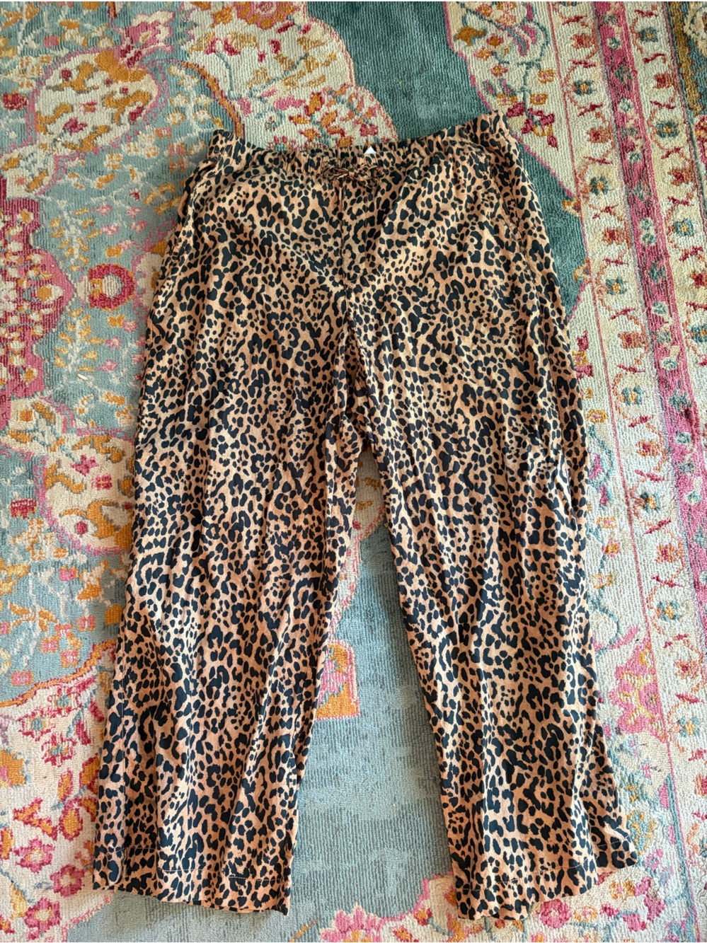 GAP Leopard Print Maxi Pants - Tan and Black - Picture 5 of 6